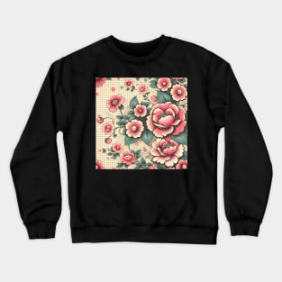 Pink Flowers Crewneck Sweatshirt